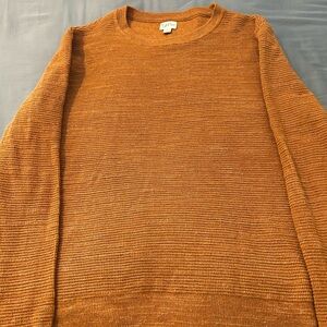 J. Crew Men's Turtleneck Sweater in Warm Orange